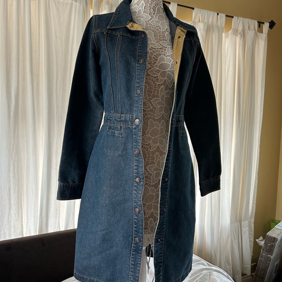 Vintage denim button down dress - Picture 12 of 13